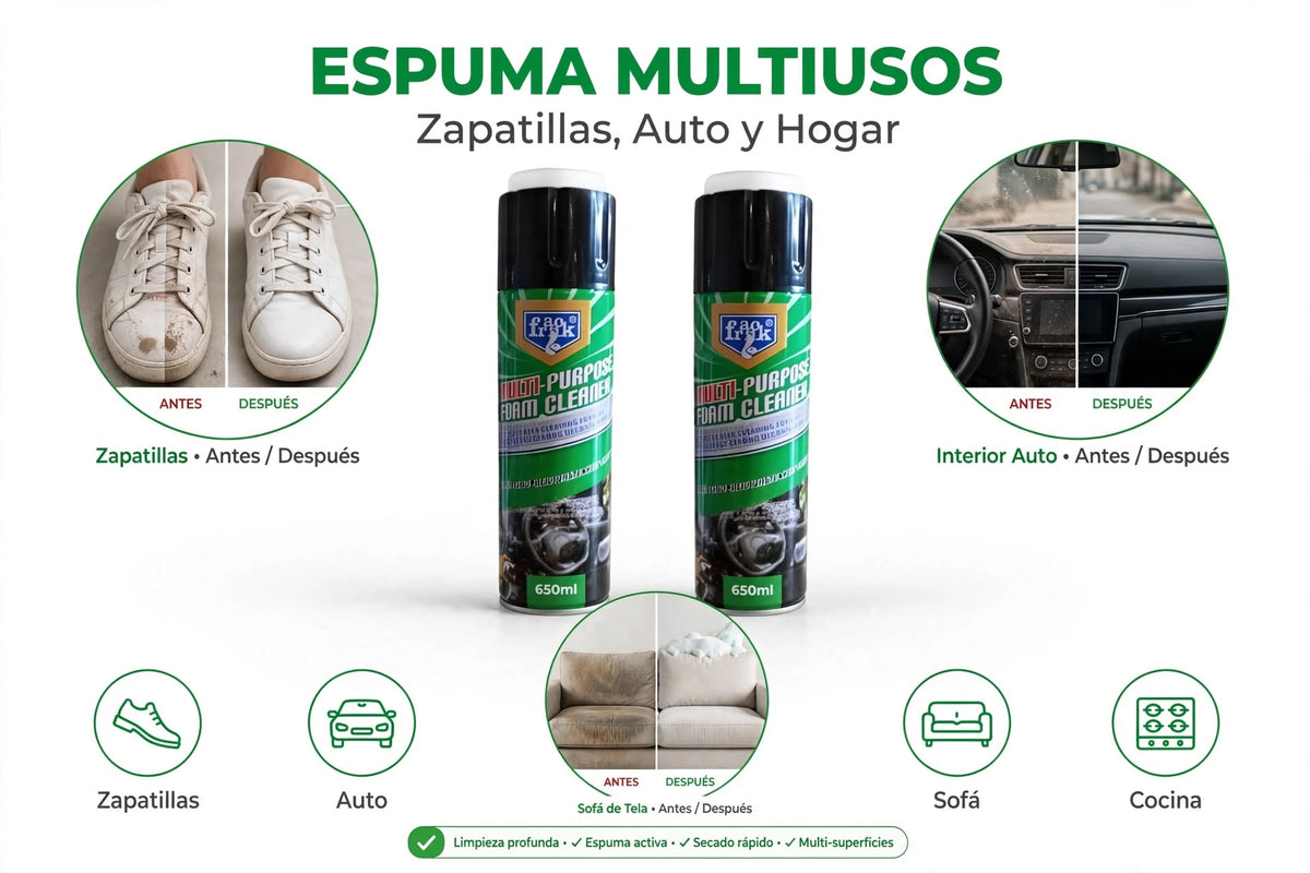 Espuma limpia autos - multiproposito